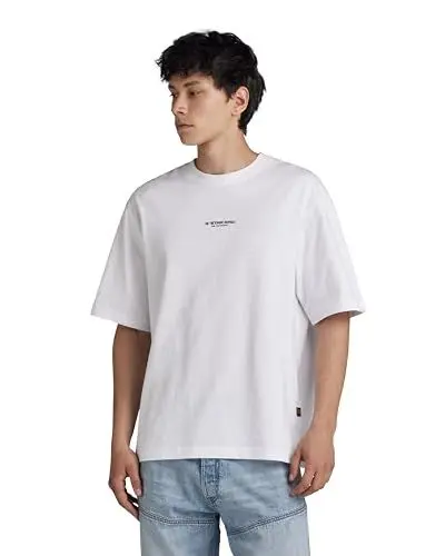 Produktbild: G-Star RAW Herren Center Chest Boxy T-Shirt, Weiß (White D24780-C336-110), M