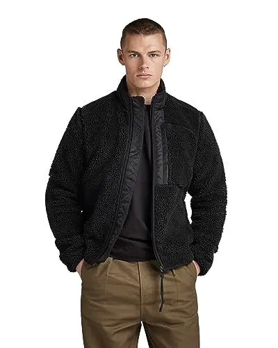 Produktbild: G-Star RAW Herren Fleece jkt, Schwarz (dk black D23614-D416-6484), S