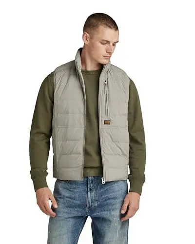 Produktbild: G-STAR RAW Herren Foundation Liner Weste, Grau (elephant skin D24277-D518-G106), S