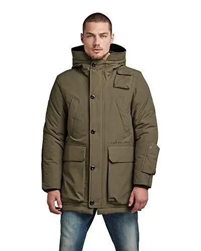 Produktbild: G-STAR RAW Herren Vodan Padded Hooded Parka, Grün (combat D20099-A281-723), XS