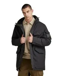 Produktbild: G-STAR RAW Herren Vodan Padded Hooded Parka, Schwarz (dk black D22713-D419-6484), XS
