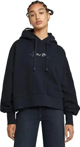 Produktbild: G-Star Damen G-Script Oversized Hooded Sweater, Blau (Osaka Blue D25168-D562-3873), M