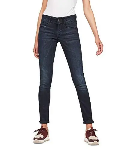 Produktbild: G-STAR Damen Lynn Mid Skinny Jeans Jeans, Blau (dk aged D06746-6545-89), 25W / 34L