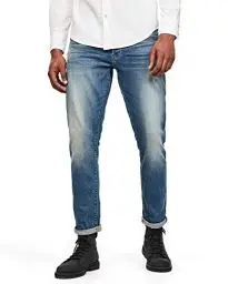 Produktbild: G-Star Herren 3301 Regular Tapered Jeans, Blau (vintage azure 51003-C052-A802), 26W / 30L