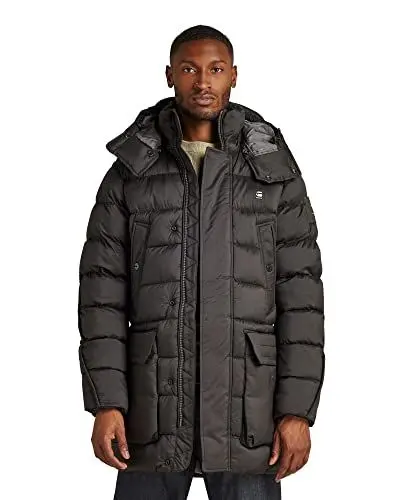 Produktbild: G-Star RAW Herren G-Whistler Padded Hooded Parka, Schwarz (dk black D20102-D199-6484), XS