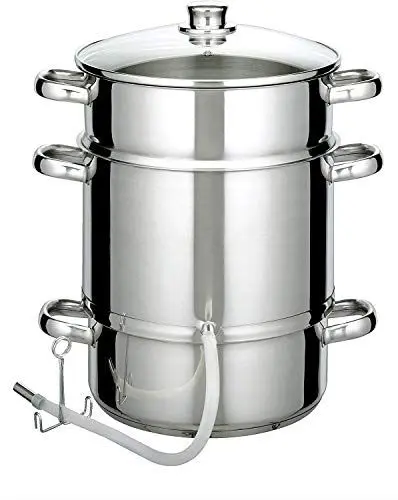 Produktbild: GSW 555975 Edelstahl Entsafter 26cm, Glas, silber