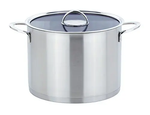 Produktbild: GSW 893268 Elegance Alleskocher mit Glasdeckel 26cm / ca. 10,0 Liter, Edelstahl, Silber, 26 cm, 2-Einheiten, 40 x 27,5 x 21,5 cm