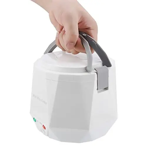 Produktbild: Gsycle 24 V 140 W 1,6 l Reiskocher, elektrischer Instapot-Kocher, tragbarer multifunktionaler Reiskocher, Dampfgarer für LKW, 18 x 18,1 x 15,6 cm (White)