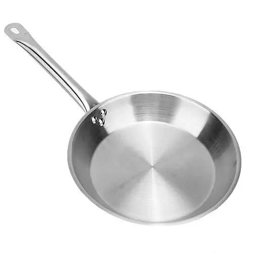 Produktbild: Gsycle Bratpfanne aus Edelstahl, 26 x 5 cm, Verbundboden, Kochpfannen, Bratpfanne, Sauteuse, Omelettpfanne, Küchenpfannen, Sauteuse für alle Herdarten
