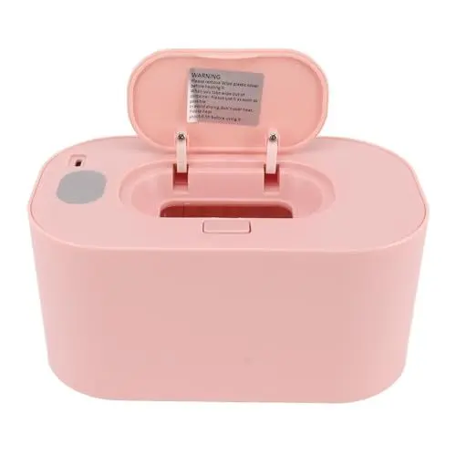 Produktbild: Gsycle Wischtuchwärmer, Feuchttuchspender, USB-betrieben, konstante Temperatur, große Kapazität, Baby-Wischtuchwärmer mit Display, Wischtuchheizung für Kleinkinder (Rosa)