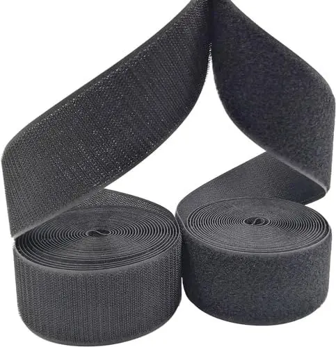 Produktbild: GTLAOGS Klettband zum Nähen Set (Hakenband + Flauschband), klettverschluss zum nähen in Industriequalität aus Nylon-Polyester, 50 mm x 5 m für Kleidung & Heimtextilien, Handwerk DIY und Nähen Projekte
