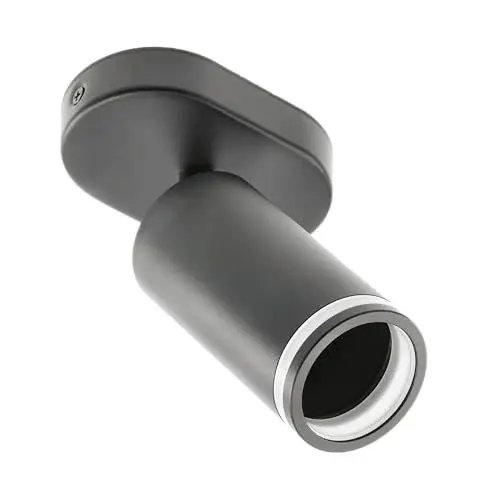 Produktbild: GTV - Deckenleuchte SOLIS | Schwenkbar 1*GU10 | Deckenstrahler 1 Flammig Schwarz, Deckenlampe Wandstrahler Drehbar, Spotlight Lampe Deckenspots für Küche, Schlafzimmer, Wohnzimmer (Ohne Leuchtmittel)