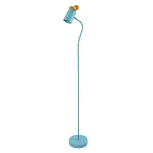 Produktbild: GTV - Stehleuchte MAUS - max.250V, 50/60Hz, 1*E27, max.25 W, IP20, Ø 8 cm, blau - Stehlampe Standlampe Kinderzimmer