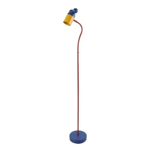 Produktbild: GTV - Stehleuchte MAUS - max.250V, 50/60Hz, 1*E27, max.25 W, IP20, Ø 8 cm, marineblau/gelb - Stehlampe Standlampe Kinderzimmer