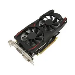 Produktbild: GTX1050Ti 4 GB Grafikkarte, 128 Bit DDR5 Computer-Grafikkarte Zum Arbeiten, VGA, DVI, HD-Multimedia-Schnittstelle, Desktop-Grafikkarte für Unternehmen, Dual-Lüfter (GTX1050Ti 4