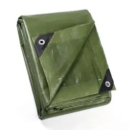 Produktbild: GUARD SHIELD Abdeckplane mit Ösen Wasserdicht 3m x 4m Grün Plane Gewebeplane 160g/㎡ Schutzplane Allzweckplane, Reißfest, UV-stabilisiert, Schimmelresistent