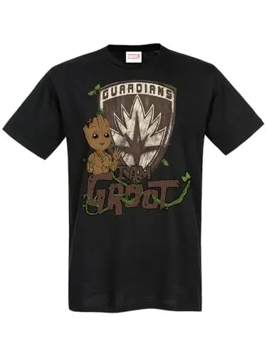 Produktbild: Guardians of The Galaxy I am Groot Herren T-Shirt schwarz, Größe:M