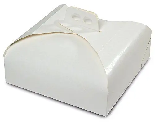 Produktbild: Guardini 15767 Einweg-Kuchenbox, 33 x 33 cm Material: Backpapier, Farbe: Weiß, 33 x 33 cm.