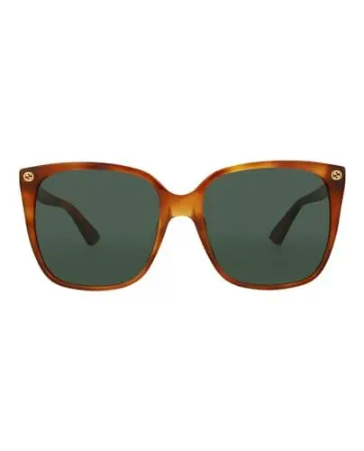 Produktbild: Gucci Damen GG0022S 002 Sonnenbrille, Braun (Avana/Green), 57