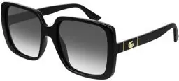 Produktbild: Gucci Sonnenbrillen GG0632S Black/Grey Shaded 56/20/145 Damen