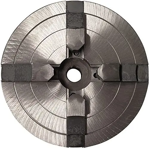 Produktbild: Güde 11418 Backenfutter zentral justierbar (4 Backen, Aufnahmegewinde M18 IG, Spannbereich 8-170 mm, Backenfutter-ø 150 mm, schwere Guss-Ausführung, passend für Drechselbank Typ 1000 + GDM 1000)