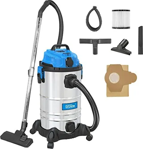 Produktbild: Güde 30 L 17002, NASS-TROCKENSAUGER GNTS 30L, Blau, Silber, schwarz, 1600 W, 85 Dezibel