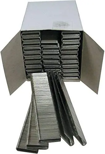Produktbild: Güde Nagler-Klammern 32 mm (für Druckluftnagler, 2500 Stück, verzinkter Stahl, Klammerstärke 1,25 mm, Klammerbreite 5,7 mm, Länge des Schenkels 32 mm)
