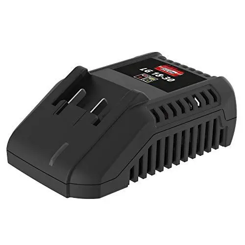 Produktbild: Güde 58547 Ladegerät LG 18-30 (18V E3 Akkusystem-Gruppe, 3,0 A Ausgangsstrom, Aufnahmeleistung 80 W, Schutzklasse II), Schwarz