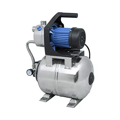 Produktbild: Güde 94637 HWW 1000E Hauswasserwerk (1000W, 3500l/h, Druckschalter, 19 l Edelstahltank, Förderhöhe 44M), 46 x 27 x 52 cm