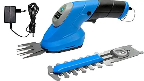 Produktbild: Güde Akku-Gartenpflege-Set GPS 3,6V-1.5 LI-ION (integrierter 3,6 V/1,5 Ah Akku, TÜV/GS, Gartenschere 70 mm, Hecken-/Strauchschere 100 mm für Äste bis ø 8 mm, werkzeugloses Umstecken, inkl. Ladegerät)