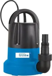 Produktbild: Güde Flachsaugerpumpe GFS 401 S (400 W, Fördervolumen 7000 l/h, max. Förderhöhe 8 m, max. Ansaughöhe 7 m, Noryl-Laufrad, Edelstahlwelle, Thermoschutz, 10 m Anschlusskabel, min. Einschalthöhe 30 mm)