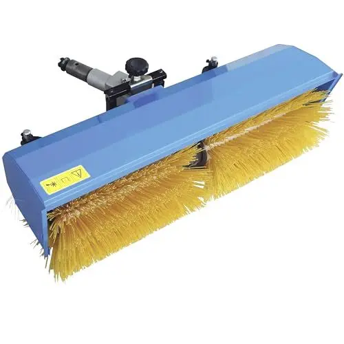 Produktbild: Güde Kehrmaschine GKM 900 2in1 (zum Kehren & Schneeräumen, Kehrwinkel & Kehrhöhe verstellbar, Bürstenbreite 900 mm, ø 320 mm, inkl. Kehrgutbehälter, passend zu Motoreinachser GME 6,5 V und GME 6,5 PS)