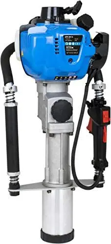 Produktbild: Güde Pfahlramme GPR 801 E (4-Takt Motor 1 kW/1,4 PS, Hubraum 37,7 cm³, max. 6500 1/min, Schlagenergie max. 25 J, inkl. Adapter 46 mm für Ø 20-45 mm und Adapter 81 mm für Ø 46-80 mm)