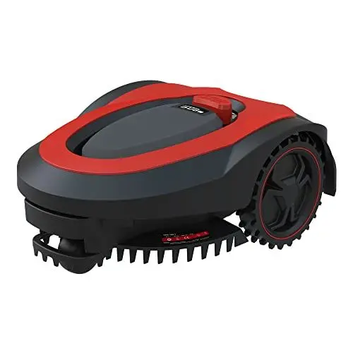 Produktbild: Güde Roboter Rasenmäher GRR 180.1 (Einstellbarer Arbeitsbereich 50m² bis 600m², 5-Fach einstellbare Schnitthöhe, 28 V, Li-Ion, 2 Ah), Rot/Schwarz