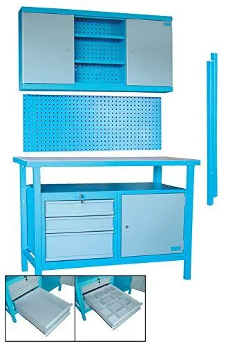 Produktbild: Güde WERKBANK-SET 3TLG Werkbank,Wandschrank,Lochwand NEU