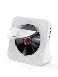 Produktbild: Gueray CD Player Bluetooth CD-Player mit Lautsprecher Unterstützt Fernbedienung Anzeige FM Radio mit CD Player USB- Kartenwiedergabe 3,5 mm AUX Wecker Kopfhöreranschluss Staubschutzhülle