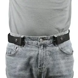 Produktbild: Gürtel ohne Schnalle Herren, Elastischer Gürtel Unsichtbare Dehnbarer Justierbar Stretchgürtel Schnallenfreier 3.51 Breit für Jeans Hosen