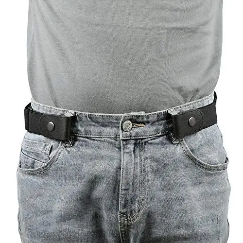 Produktbild: Gürtel ohne Schnalle Herren, Elastischer Gürtel Unsichtbare Dehnbarer Justierbar Stretchgürtel Schnallenfreier 3.51 Breit für Jeans Hosen
