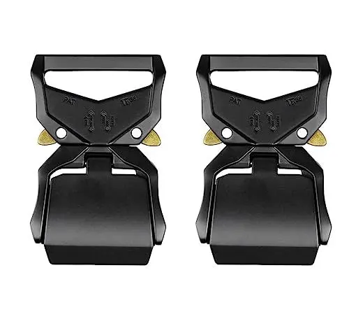 Produktbild: Gürtelschnalle 2er Set hochwertige Metallschnalle für Militärgürtel und Gürtel mit 40mm Breite DIY Rucksack Taschen Gürtel Schnalle