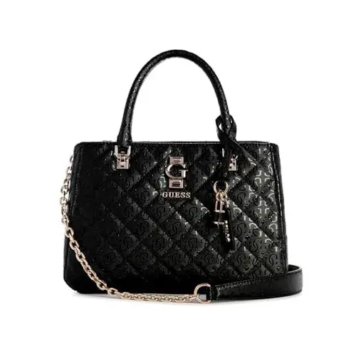 Produktbild: GUESS Bessey Damen Handtasche/Umhängetasche Luxsury satchel Kunstleder schwarz BS25GU06 GG952206, Schwarz, Einheitsgröße, Schwarz, Einheitsgröße