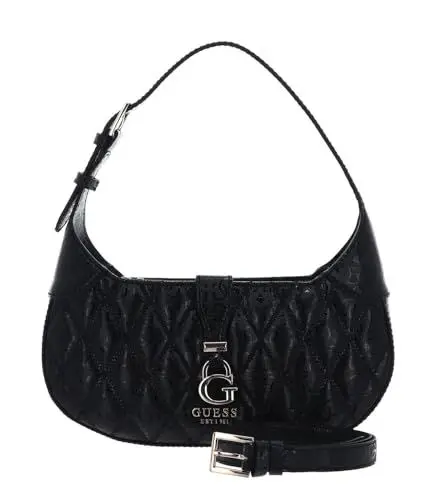 Produktbild: GUESS Damen Adi Convertible, Crossbody Top Zip, Schwarz