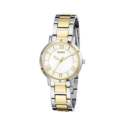 Produktbild: GUESS Damen Analog Japanisches Quarzwerk Uhr mit Edelstahl Armband GW0404L2