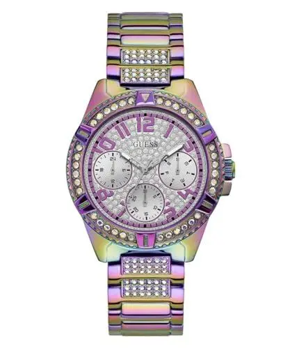Produktbild: GUESS Damen Analog Uhr mit Edelstahl Armband GW0044L1