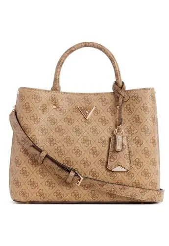 Produktbild: GUESS Damen Meridian Girlfriend Satchel Schulranzen, Griffe Oben, Latte-Logo