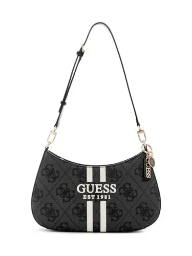 Produktbild: GUESS Damen Noelle Ii Top Zip Umhängetasche, Kohle-Logo