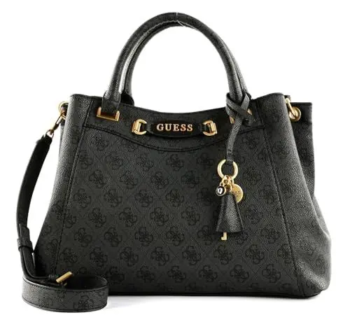Produktbild: GUESS Emera Logo Girlfriend Satchel Coal Logo