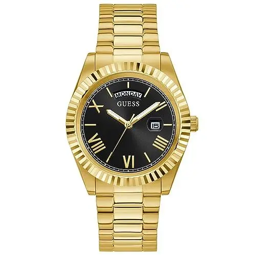 Produktbild: GUESS Herren Analog Japanisches Quarzwerk Uhr mit Edelstahl Armband GW0265G3