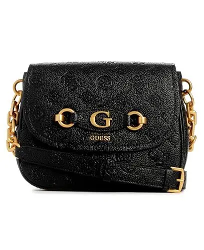 Produktbild: GUESS Damen Izzy Peony Triple Compartment Flap, Crossbody-Klappe, Schwarzes Logo