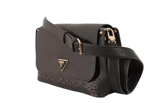 Produktbild: GUESS MERIDIAN FLAP CROSSBODY, schwarz(black), Gr. -