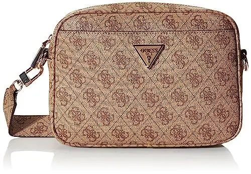 Produktbild: GUESS Damen Meridian Camera Bag, Crossbody-Kamera, Latte-Logo